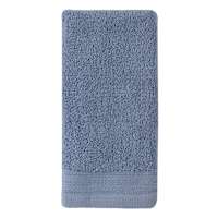 Honeybloom Plush Performance Solid Blue Hand Towel, 16x28