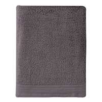Honeybloom Plush Performance Solid Dark Grey Bath Sheet, 35x63
