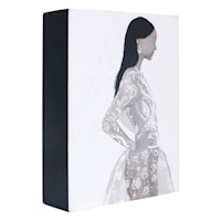 Providence Woman Figure Block Sign, 5x7