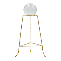 Metal Tripod with Glass Sphere, 15"