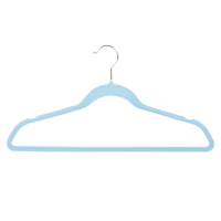 50-Pack Velvet Suit Hangers, Pastel Blue