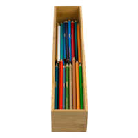 Bamboo Wood Drawer Organizer, 3x15
