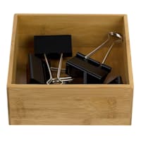 Bamboo Wood Drawer Organizer, 6"
