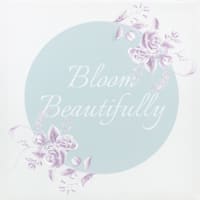 Grace Mitchell Bloom Beautifully Canvas Wall Sign, 12"