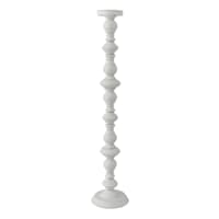 White Metal Candle Holder, 36"