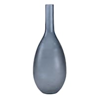 Ty Pennington Blue Glass Bottle Vase, 19.5"