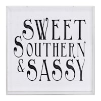Sweet Southern & Sassy Wall Sign, 12"