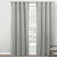 Dayton Grey Back Tab Light Filtering Curtain Panel, 84"