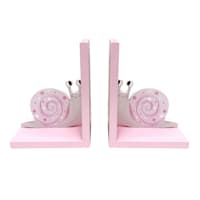 Garden Fairies Pink Snail Bookend