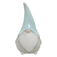 Sunny Club Light Blue Terracotta Gnome Outdoor Garden Statue, 10"