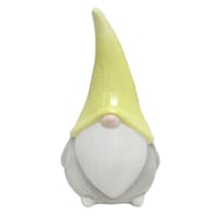 Sunny Club Yellow Terracotta Gnome Outdoor Garden Statue, 10"