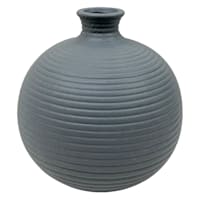 Honeybloom Grey Ceramic Vase, 7"