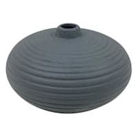 Honeybloom Grey Ceramic Vase, 4"