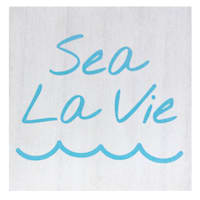 Ty Pennington Sea La Vie Embossed Table Sign, 5"