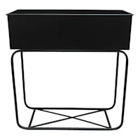 Black Metal Planter Stand, Small