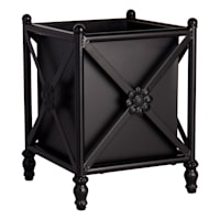 Black Metal Rectangle Stand Planter, Medium