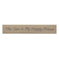 Ty Pennington The Sea Is My Happy Place Canvas Wall Art, 36x6