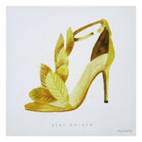 Glitz & Glam Gold Heel Canvas Wall Art, 12"