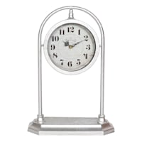 Silver Table Clock, 17.5"