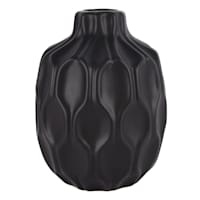 Katherine Matte Black Vase, 8"