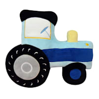 Tiny Dreamers Tractor Shaped Plush Pillow, 12x14