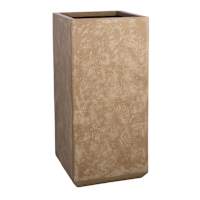 Tall Travertine Cube Planter, Medium