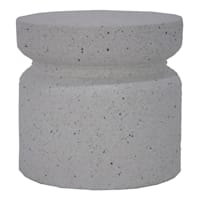 White Terrazzo-Look Plant Stand, Medium