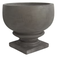 Grey Cement Urn, 14"