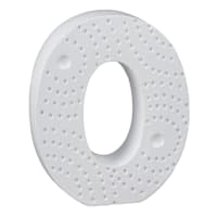 5" White Monogram Letter, O
