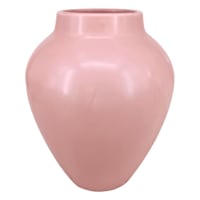 Pink Ceramic Vase, 8.5"