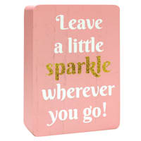 Tiny Dreamers Leave a Sparkle Block Sign, 5x7