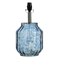 Ty Pennington Blue Art Glass Accent Lamp, 16"