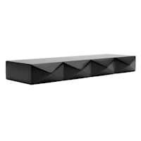 Crosby St. Black Geo Wall Ledge, 16"