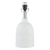 Tracey Boyd White Textured Ceramic Accent Lamp, 14"