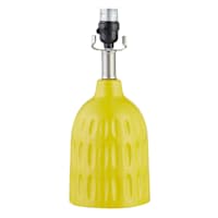 Tracey Boyd Yellow Textured Ceramic Small Lamp Base, 14"