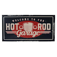 Hot Rod Wall Sign, 12x24
