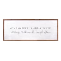 Gather In Our Kitchen Wall Sign, 40x15