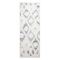 (B712) Found & Fable Gloria Cream Diamond Design Runner, 2x4