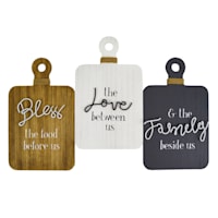 Bless, Love, Family Kitchen Wall Art, 20.5x13.5