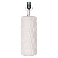 Tracey Boyd Matte White Ceramic Accent Lamp Base, 18"