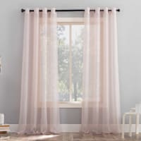 Erica Blush Grommet Sheer Curtain Panel, 84"