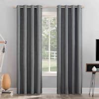 Sun Zero Pacey Navy Blackout Grommet Curtain Panel, 84"