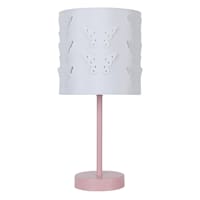 Tiny Dreamers Pink Lamp with Butterfly Shade, 15"