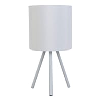 Tiny Dreamers Grey Tripod Lamp with Shade, 16"