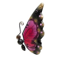 Pink Butterfly Outdoor Solar Light, 9.5"
