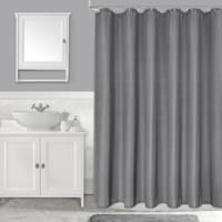 Grey Corey Stitch Shower Curtain, 72"