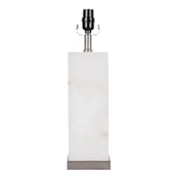 Laila Ali 18In Alabaster With Silver Base Accent Lamp