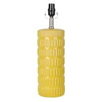 Tracey Boyd 18In Yellow Ribbed Ceramic Accent Lamp