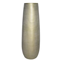 Gold Striated Floor Vase, 36"