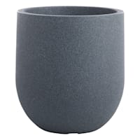 Japi Charcoal Grey Rustic Cask Outdoor Planter, Small